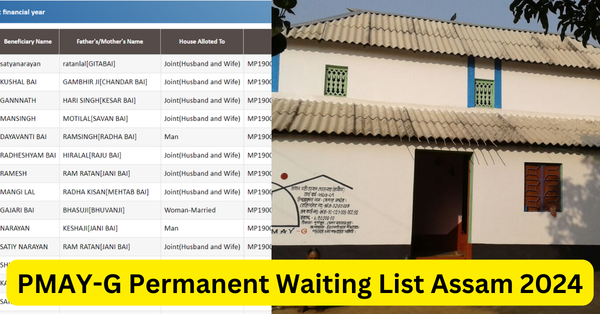 PMAY-G Permanent Waiting List Assam